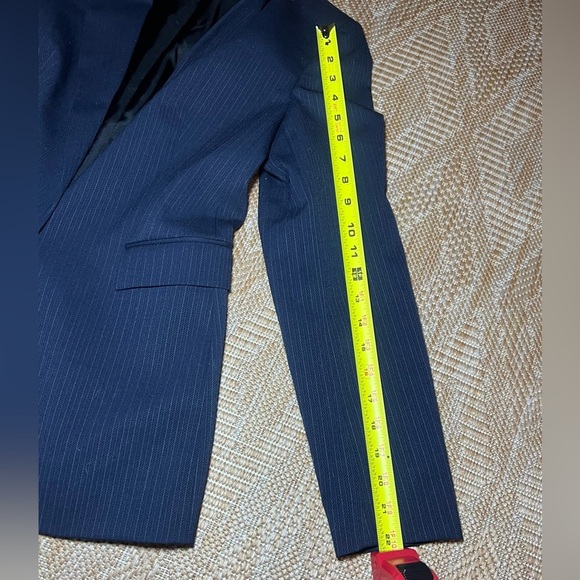 Express Women's Blue Striped Stretch Blazer Jacket,Size 3/4,Great Condition - Picture 6 of 9